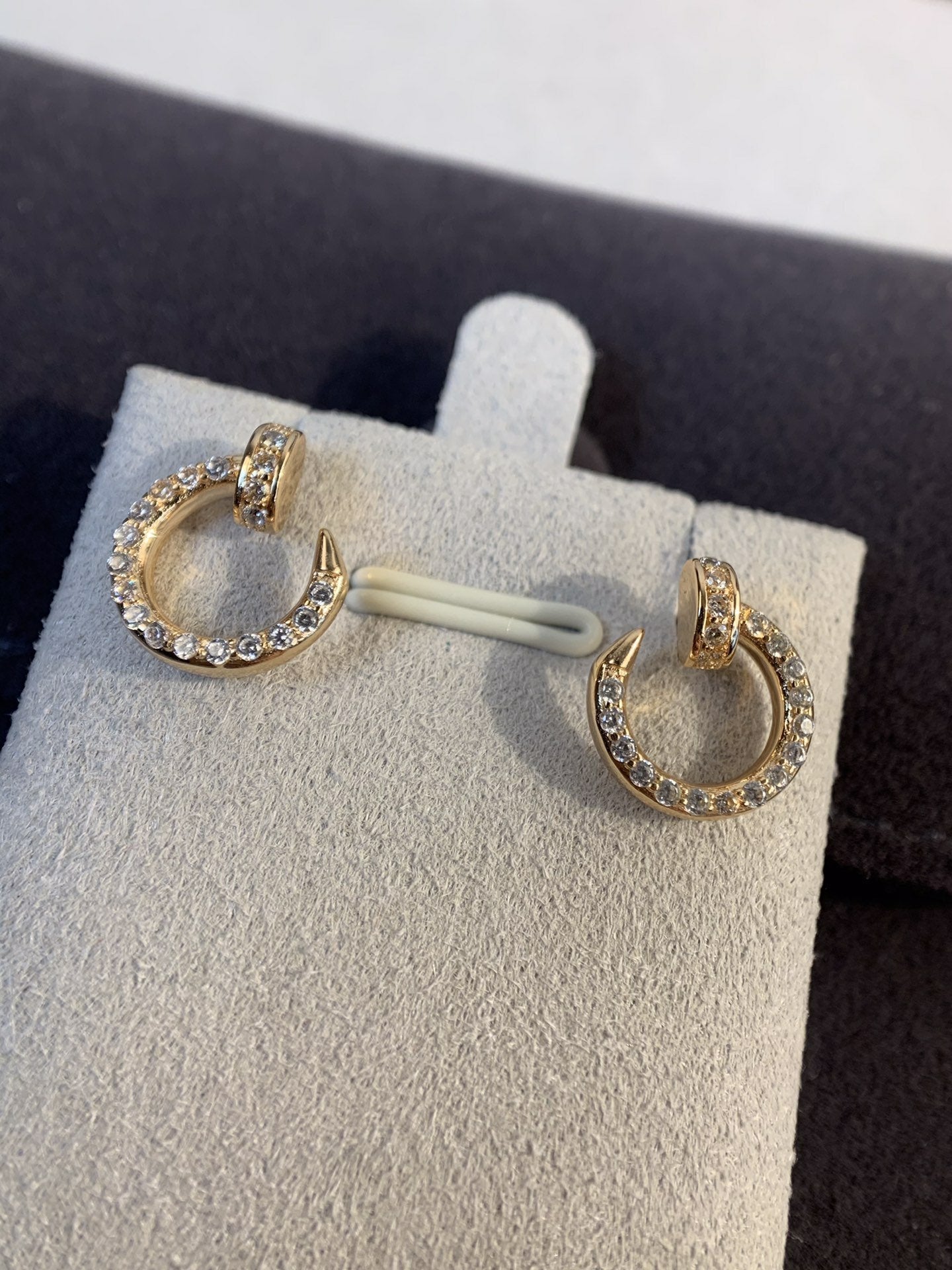 [Lucky Star]JUSTE EARRINGS GOLD DIAMONDS