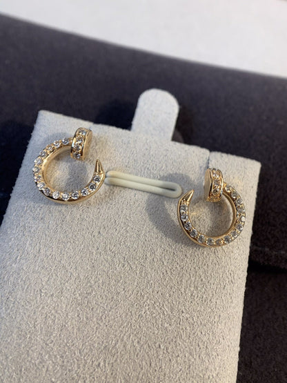 [Lucky Star]JUSTE EARRINGS GOLD DIAMONDS