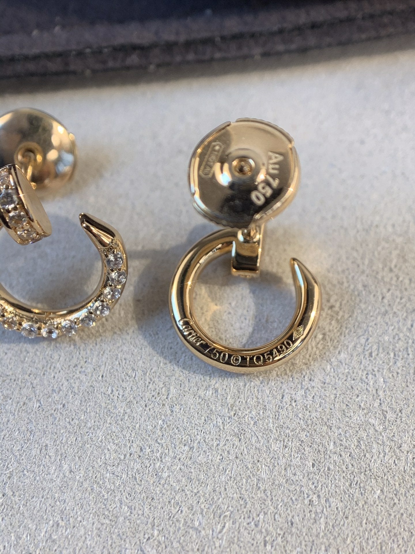 [Lucky Star]JUSTE EARRINGS GOLD DIAMONDS