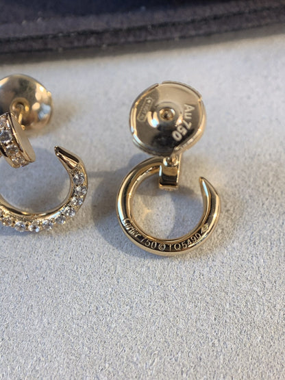 [Lucky Star]JUSTE EARRINGS GOLD DIAMONDS
