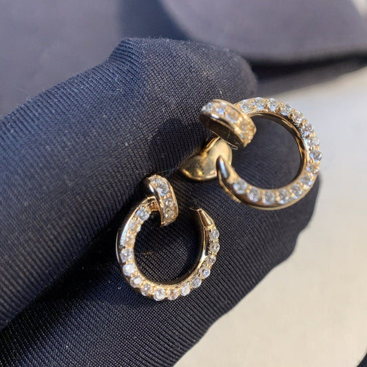 [Lucky Star]JUSTE EARRINGS GOLD DIAMONDS