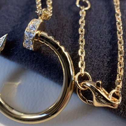 [Lucky Star]JUSTE NECKLACE PINK GOLD