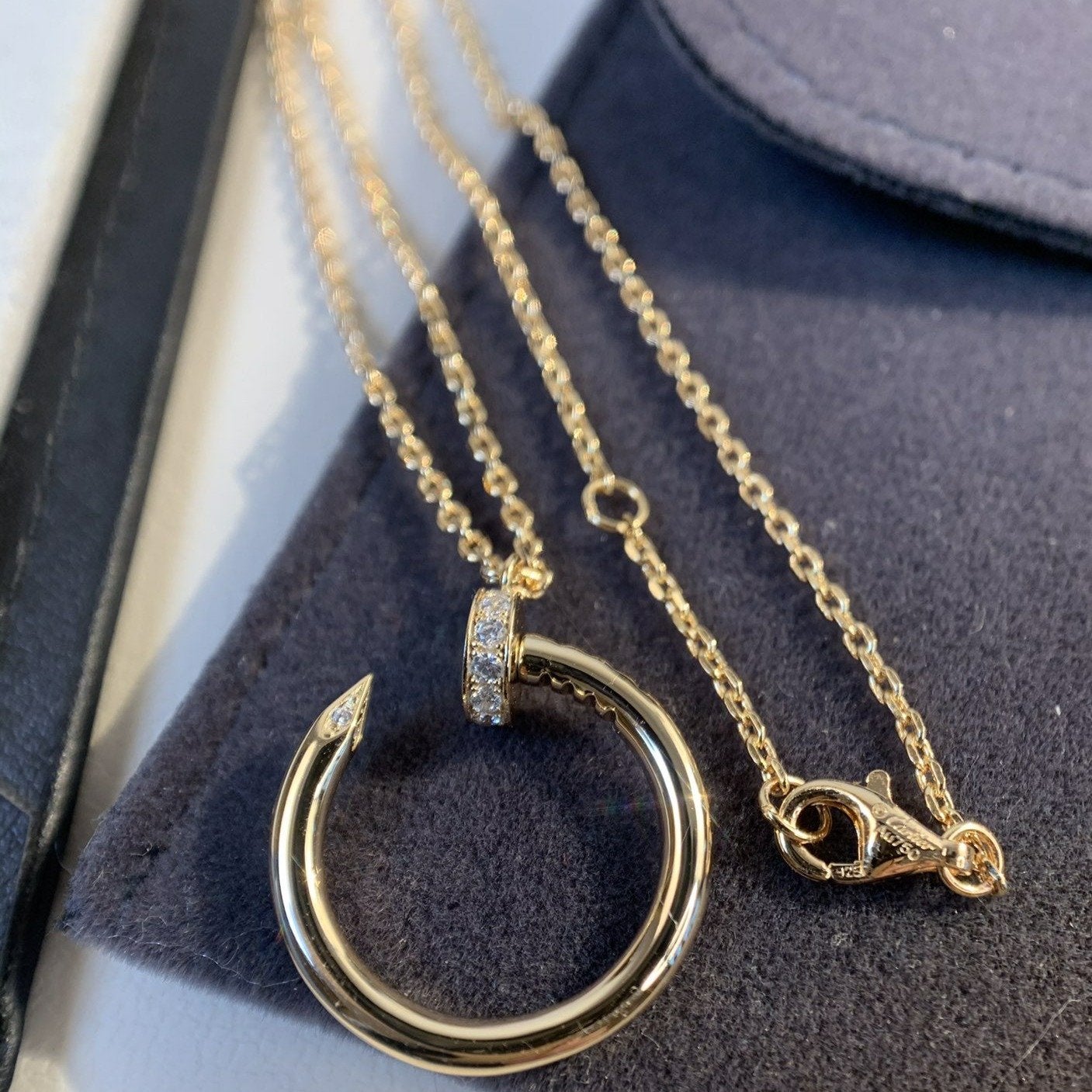 [Lucky Star]JUSTE NECKLACE PINK GOLD