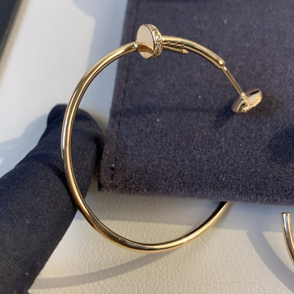 [Lucky Star]JUSTE EARRINGS GOLD DIAMONDS 1.8MM