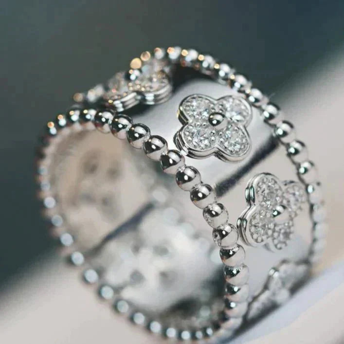 [Lucky Star]CLOVER KALEIDOSCOPE RING 10MM