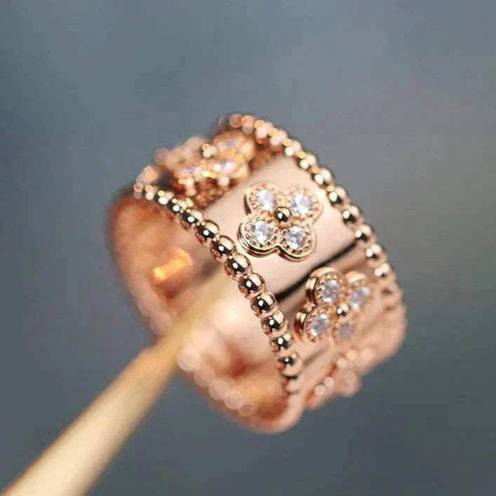 [Lucky Star]CLOVER KALEIDOSCOPE RING 10MM