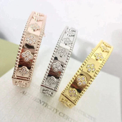 [Lucky Star]CLOVER BRACELET 8MM DIAMONDS