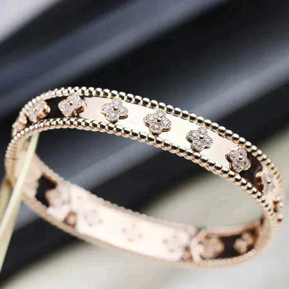 [Lucky Star]CLOVER BRACELET 8MM DIAMONDS