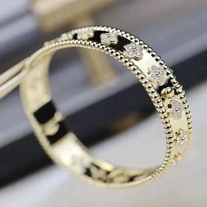 [Lucky Star]CLOVER BRACELET 8MM DIAMONDS