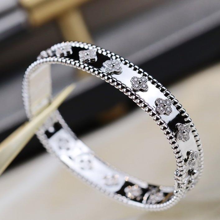 [Lucky Star]CLOVER BRACELET 8MM DIAMONDS