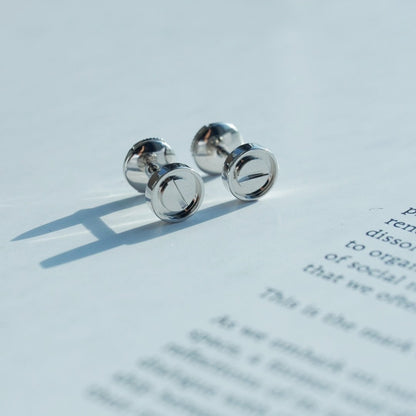 [Lucky Star]LOVE EARRINGS SILVER 10MM