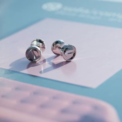 [Lucky Star]LOVE EARRINGS SILVER 10MM