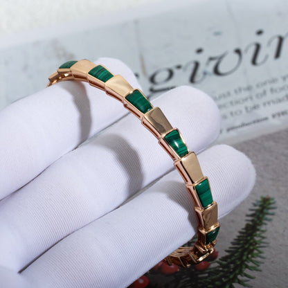 [Lucky Star]SERPENTI BRACELET PINK GOLD MALACHITE