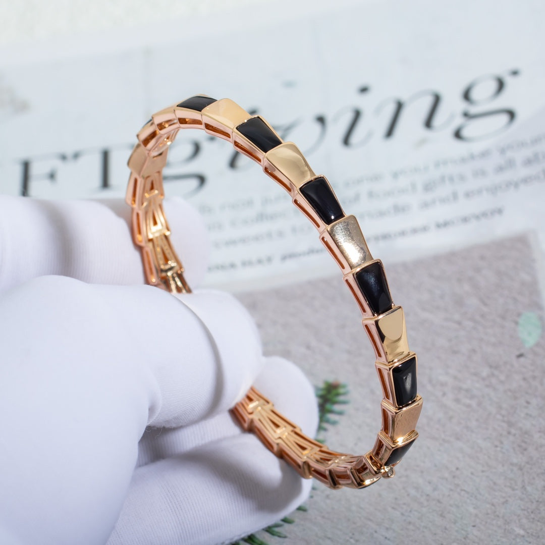 [Lucky Star]SERPENTI BRACELET PINK GOLD ONYX
