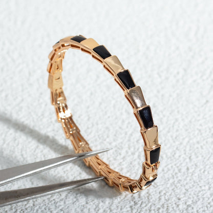 [Lucky Star]SERPENTI BRACELET PINK GOLD ONYX