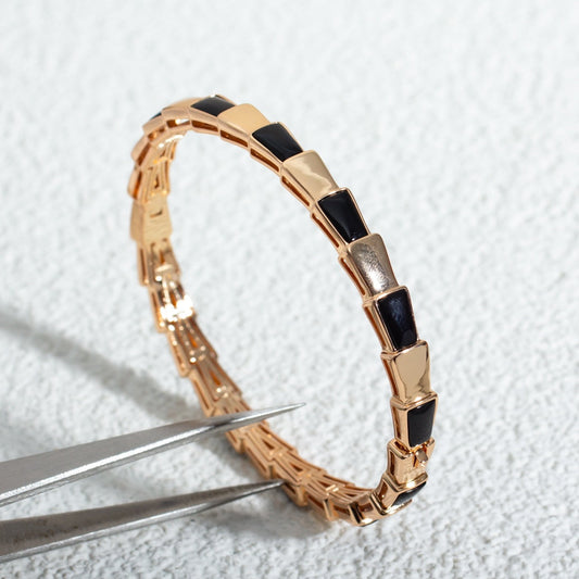 [Lucky Star]SERPENTI BRACELET PINK GOLD ONYX