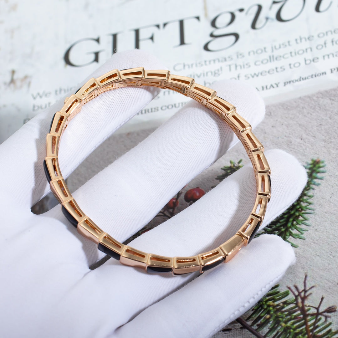 [Lucky Star]SERPENTI BRACELET PINK GOLD ONYX