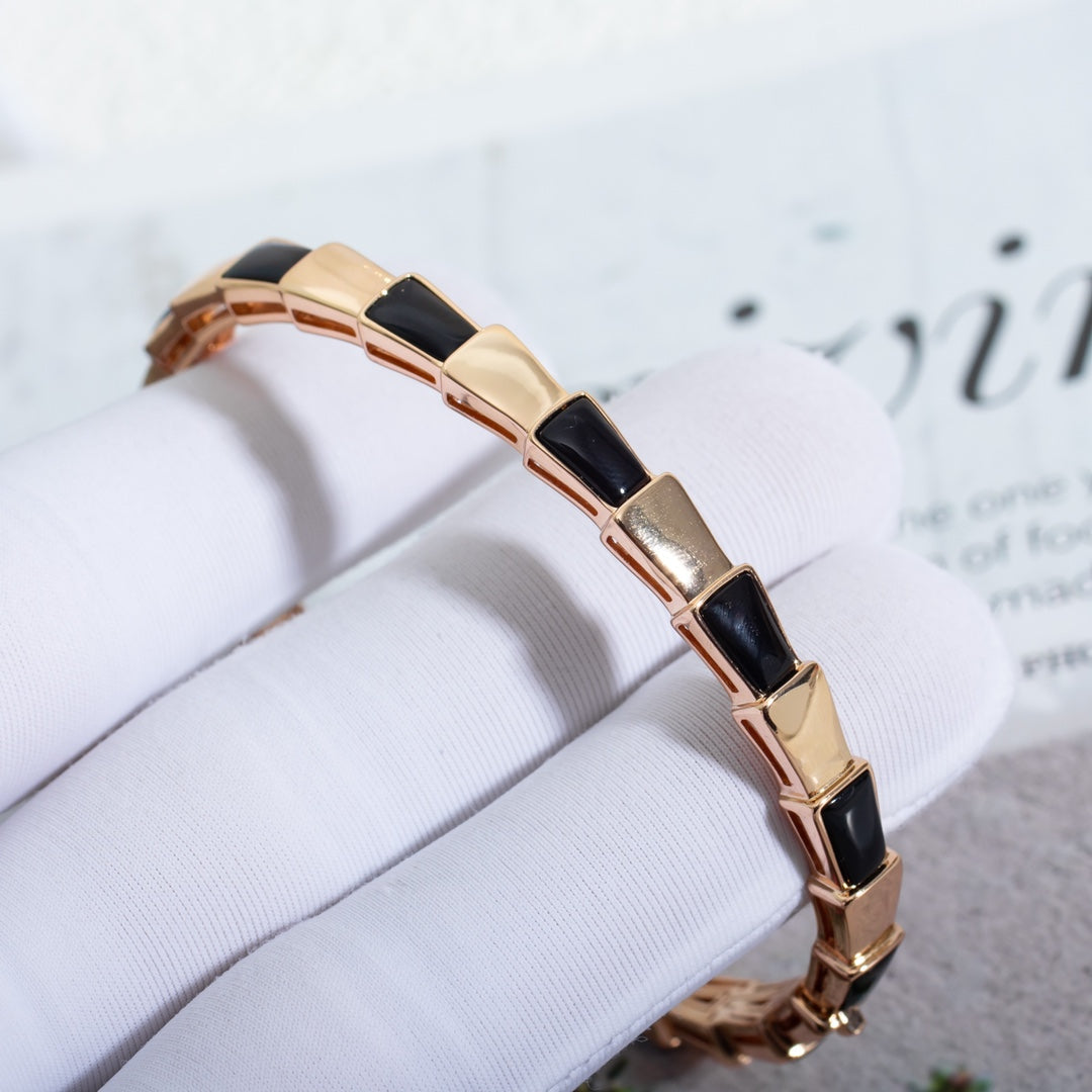 [Lucky Star]SERPENTI BRACELET PINK GOLD ONYX