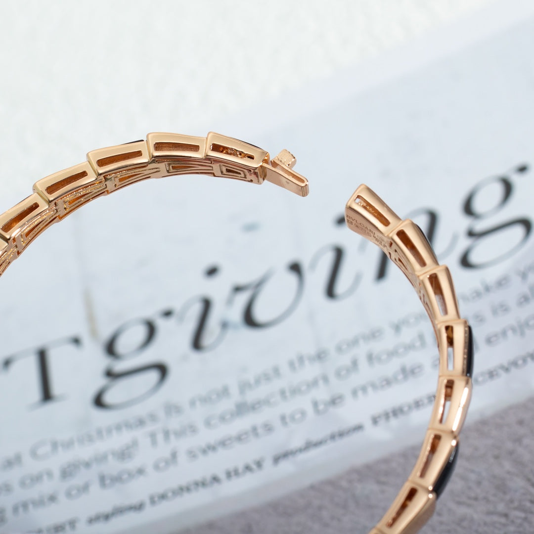[Lucky Star]SERPENTI BRACELET PINK GOLD ONYX