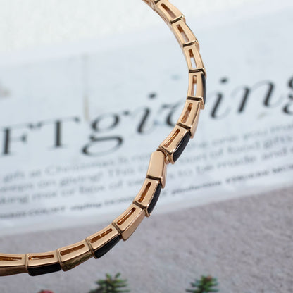 [Lucky Star]SERPENTI BRACELET PINK GOLD ONYX