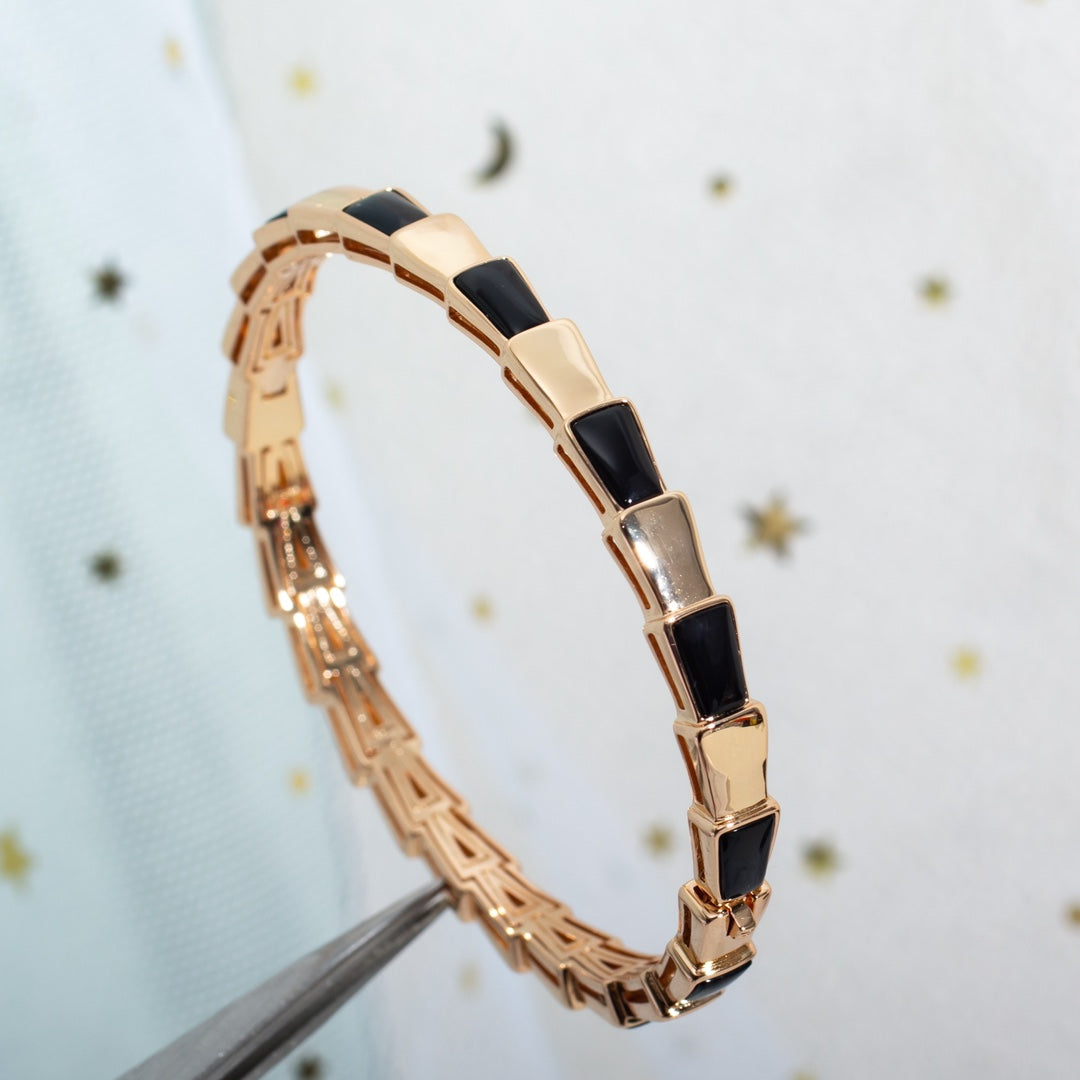[Lucky Star]SERPENTI BRACELET PINK GOLD ONYX