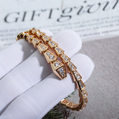 [Lucky Star]SERPENTI BRACELET 6.8MM PINK GOLD DIAMOND