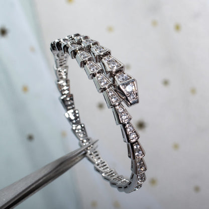 [Lucky Star]SERPENTI BRACELET 6MM SILVER DIAMOND