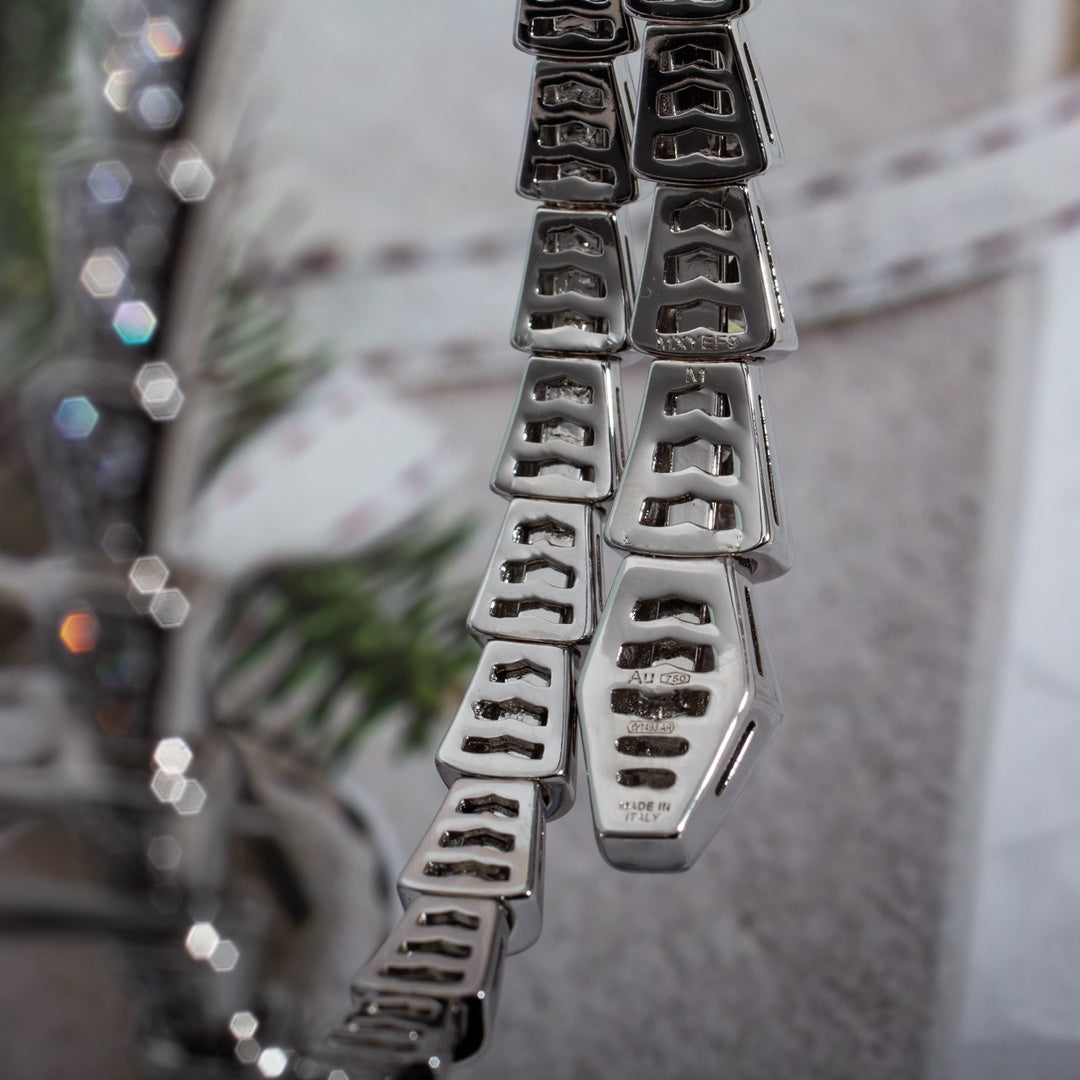 [Lucky Star]SERPENTI BRACELET 6MM SILVER DIAMOND