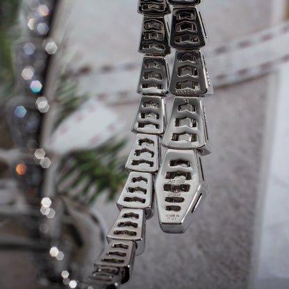 [Lucky Star]SERPENTI BRACELET 6MM SILVER DIAMOND