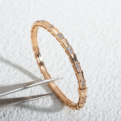 [Lucky Star]SERPENTI BRACELET PINK GOLD DIAMOND