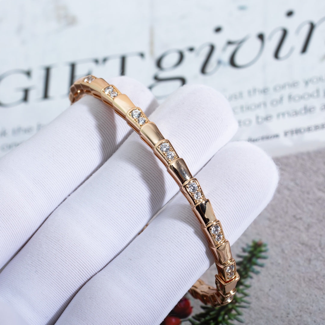 [Lucky Star]SERPENTI BRACELET PINK GOLD DIAMOND