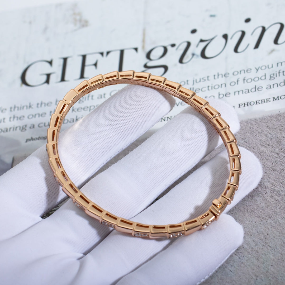 [Lucky Star]SERPENTI BRACELET PINK GOLD DIAMOND