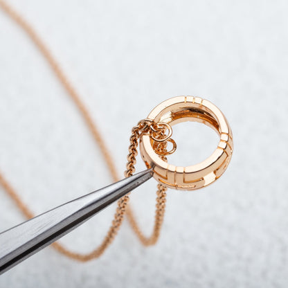 [Lucky Star]PARENTESI NECKLACE PINK GOLD