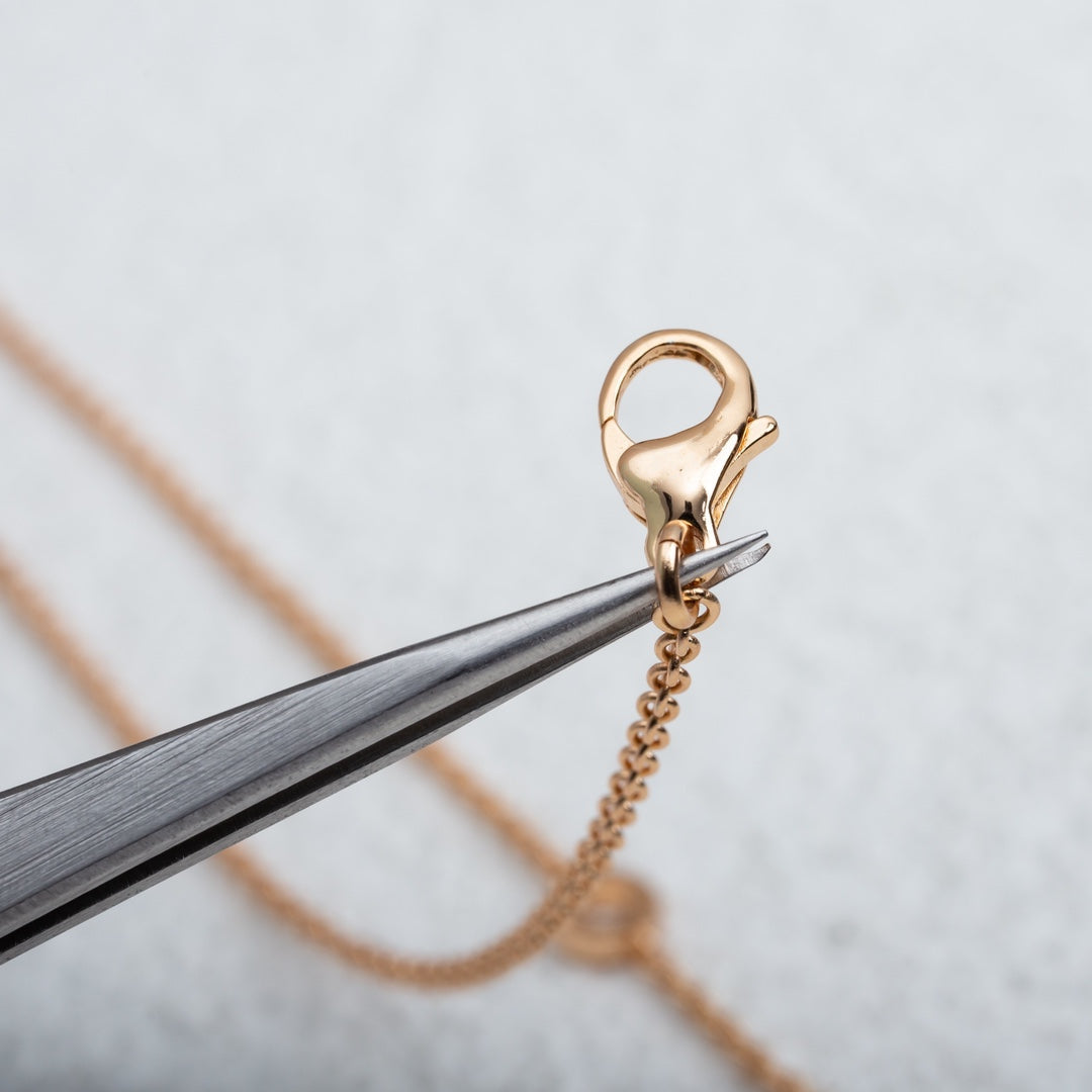 [Lucky Star]PARENTESI NECKLACE PINK GOLD