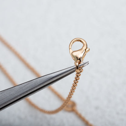 [Lucky Star]PARENTESI NECKLACE PINK GOLD
