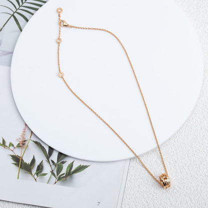 [Lucky Star]PARENTESI NECKLACE PINK GOLD