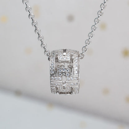 [Lucky Star]PARENTESI NECKLACE SILVER DIAMOND
