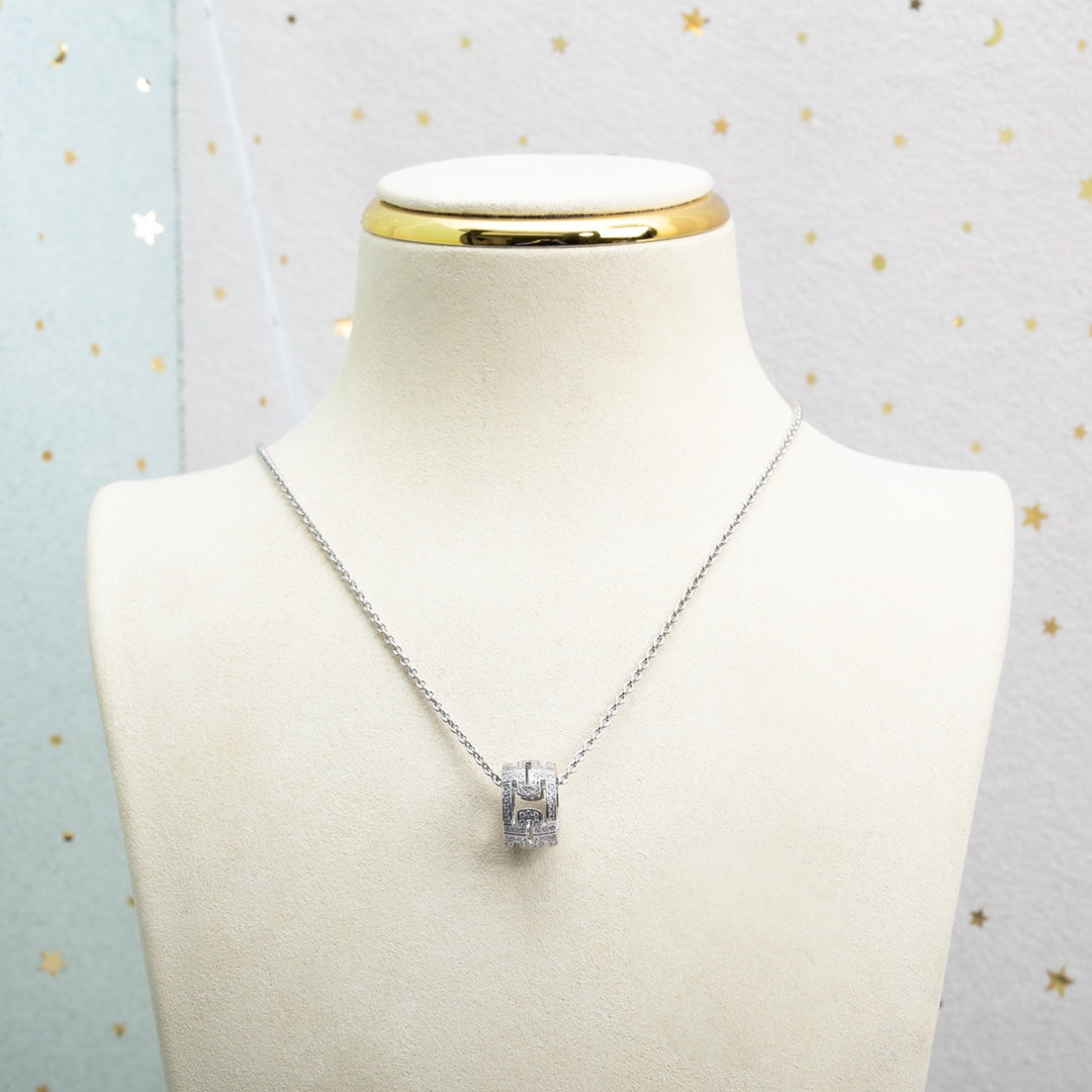[Lucky Star]PARENTESI NECKLACE SILVER DIAMOND