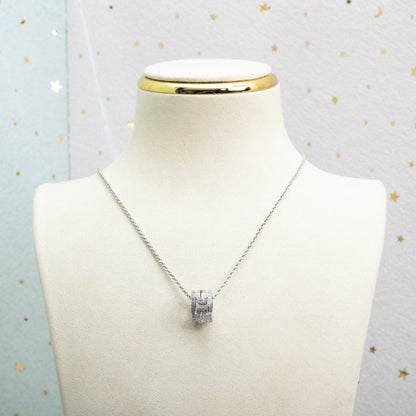 [Lucky Star]PARENTESI NECKLACE SILVER DIAMOND