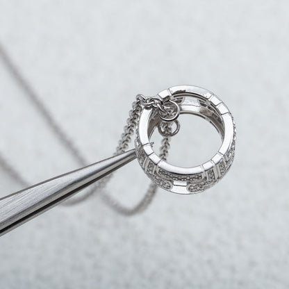 [Lucky Star]PARENTESI NECKLACE SILVER DIAMOND