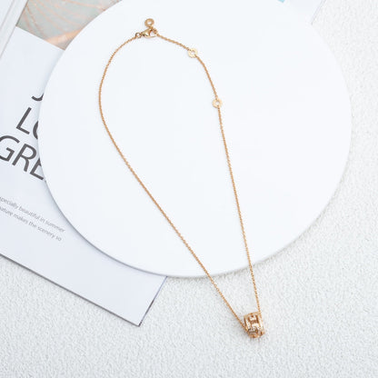 [Lucky Star]PARENTESI NECKLACE PINK GOLD DIAMOND