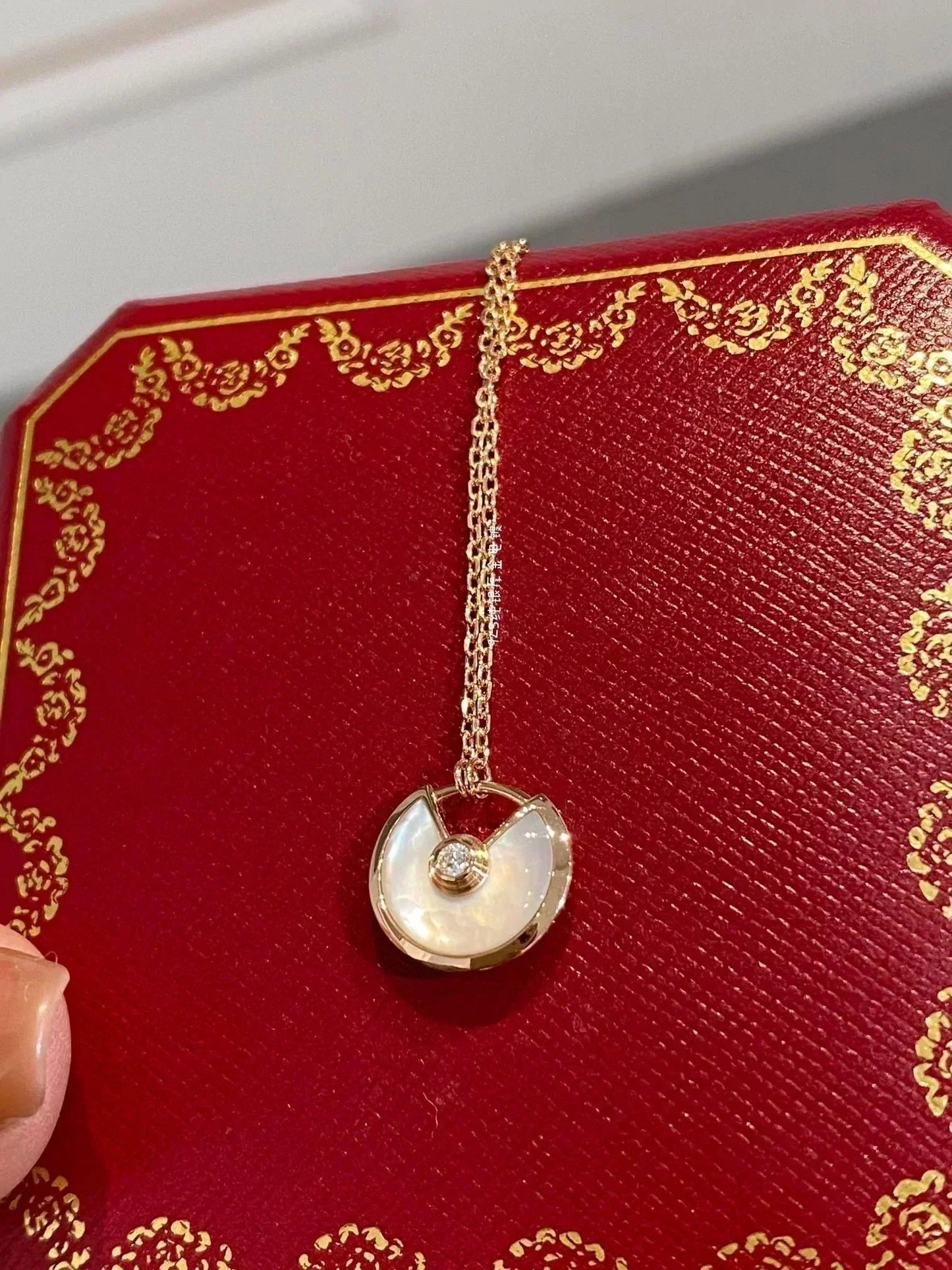 [Lucky Star]AMULETTE ROSE GOLD MOP NECKLACE