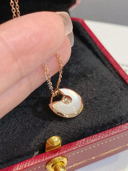 [Lucky Star]AMULETTE ROSE GOLD MOP NECKLACE
