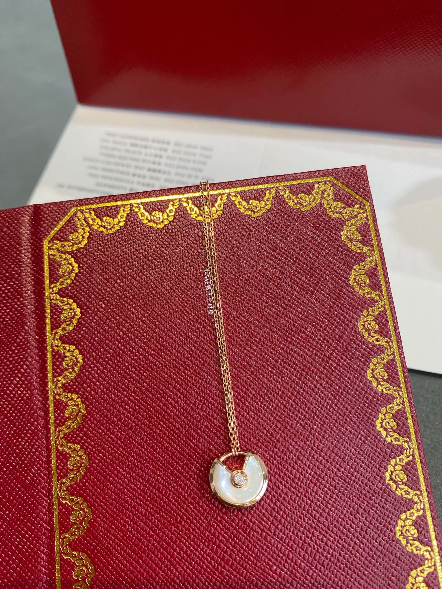 [Lucky Star]AMULETTE ROSE GOLD MOP NECKLACE