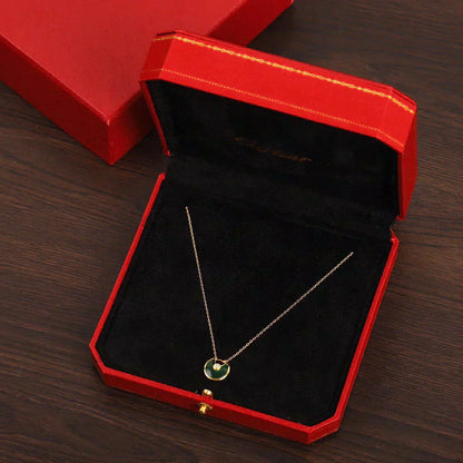[Lucky Star]AMULETTE GOLD MALACHITE NECKLACE