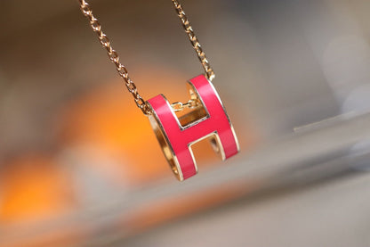 [Lucky Star]POP H PEDANT PINK GOLD