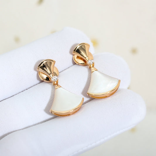 [Lucky Star]DREAM MOP PINK GOLD EARRINGS