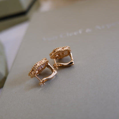 [Lucky Star]LUCKY PINK GOLD WHITE MOP EARRINGS