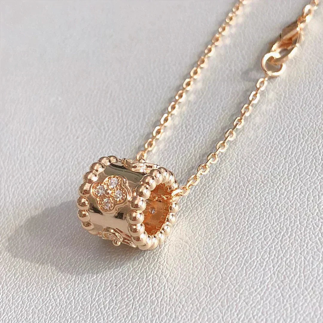 [Lucky Star]PERLEE PEDANT NECKLACE GOLD / ROSE GOLD