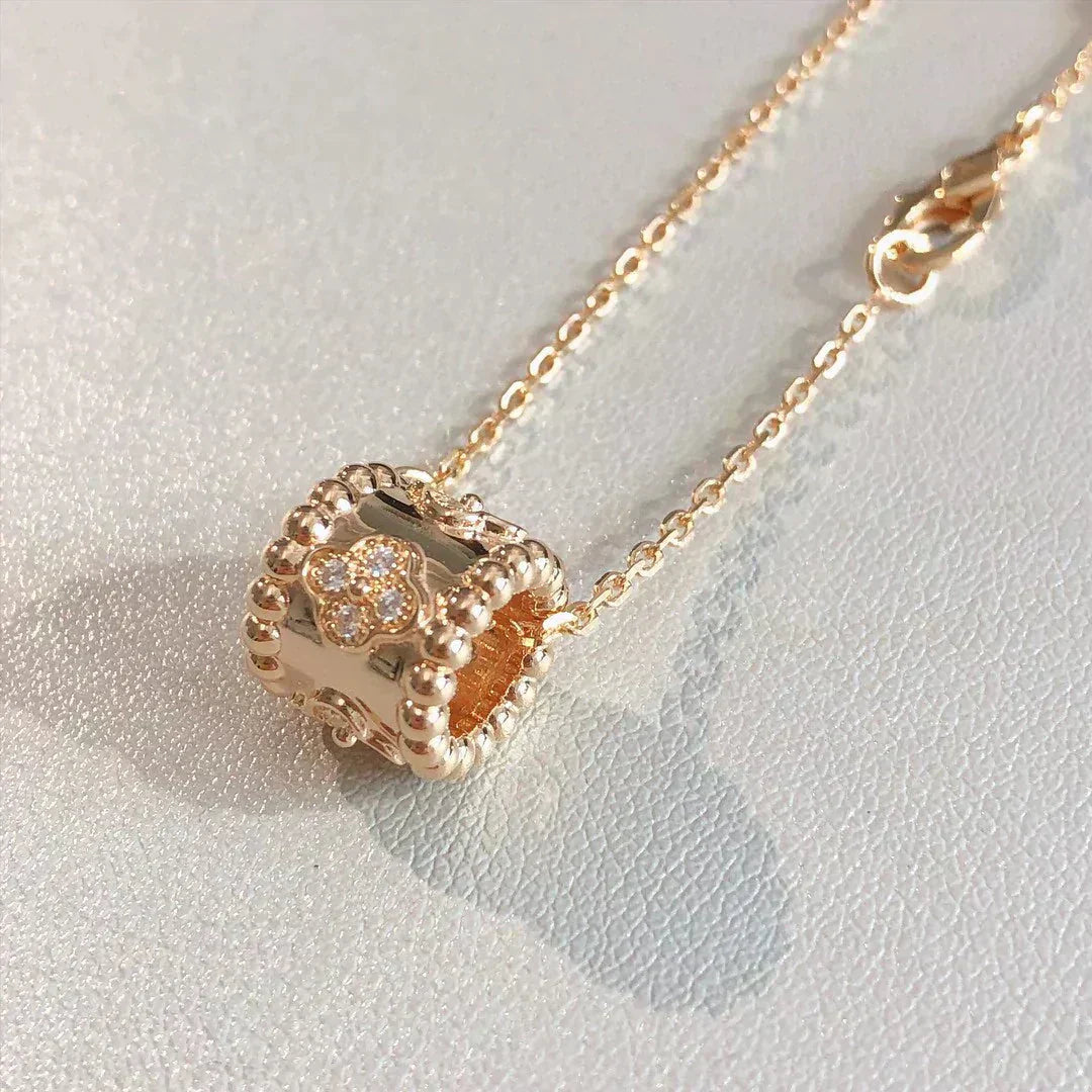 [Lucky Star]PERLEE PEDANT NECKLACE GOLD / ROSE GOLD